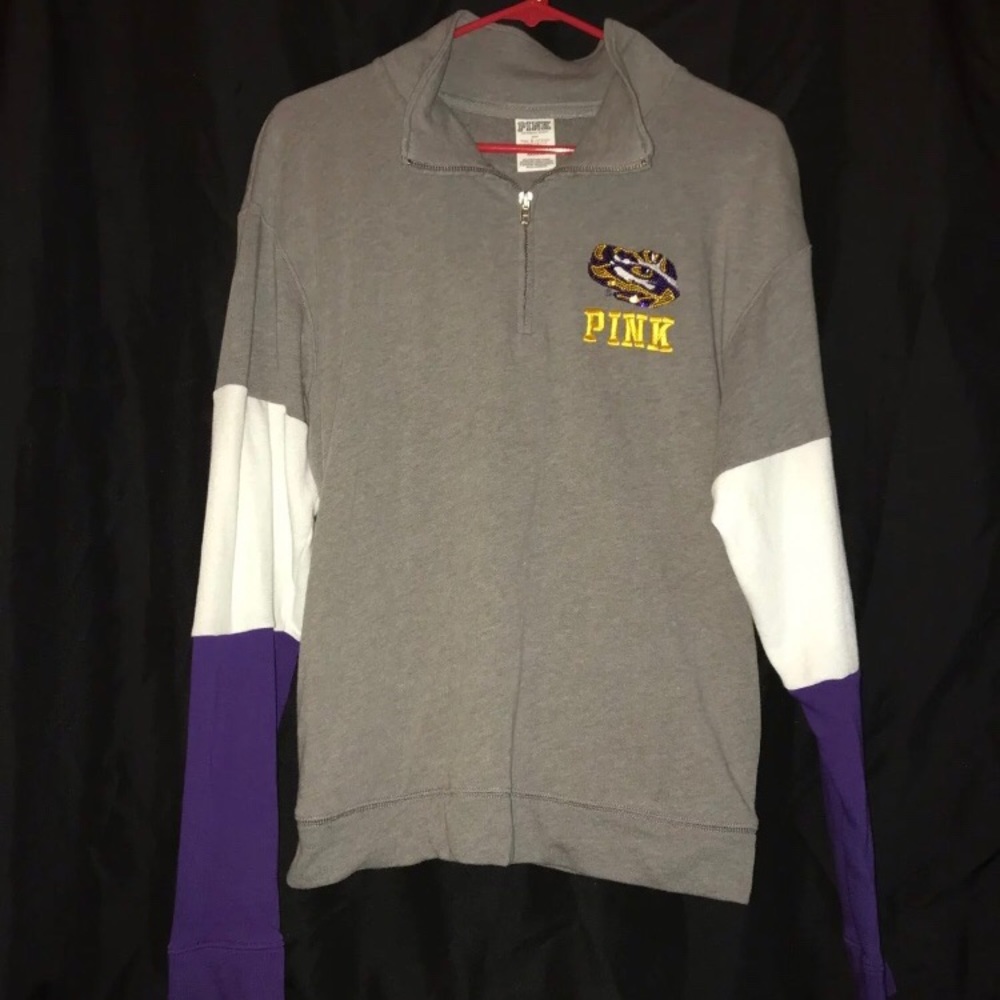 VS Pink LSU collegiate collection sweater